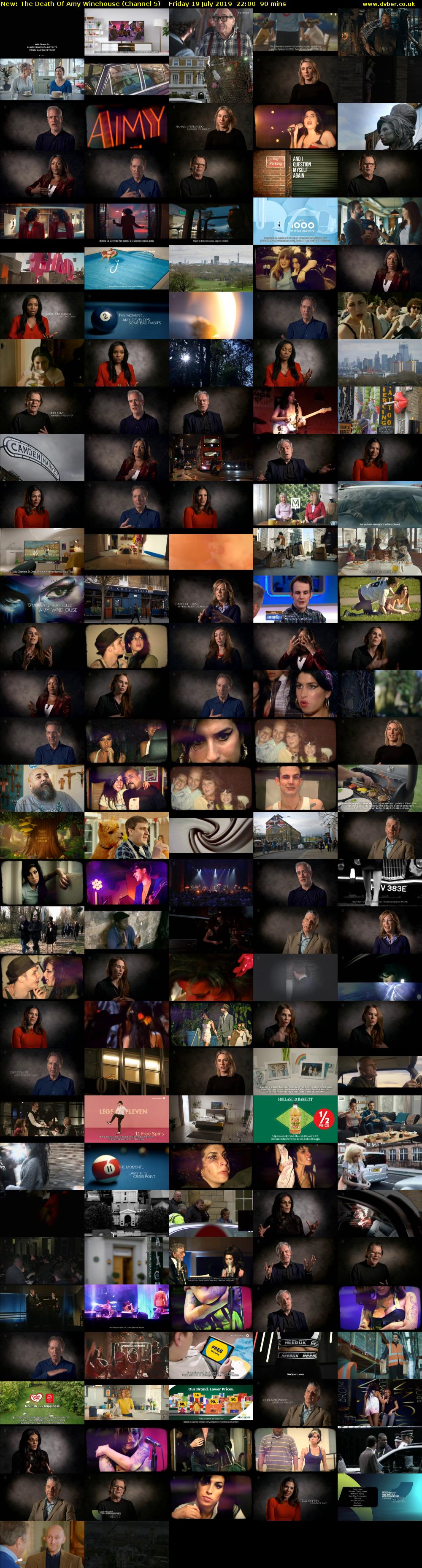 The Death Of Amy Winehouse (Channel 5) Friday 19 July 2019 22:00 - 23:30