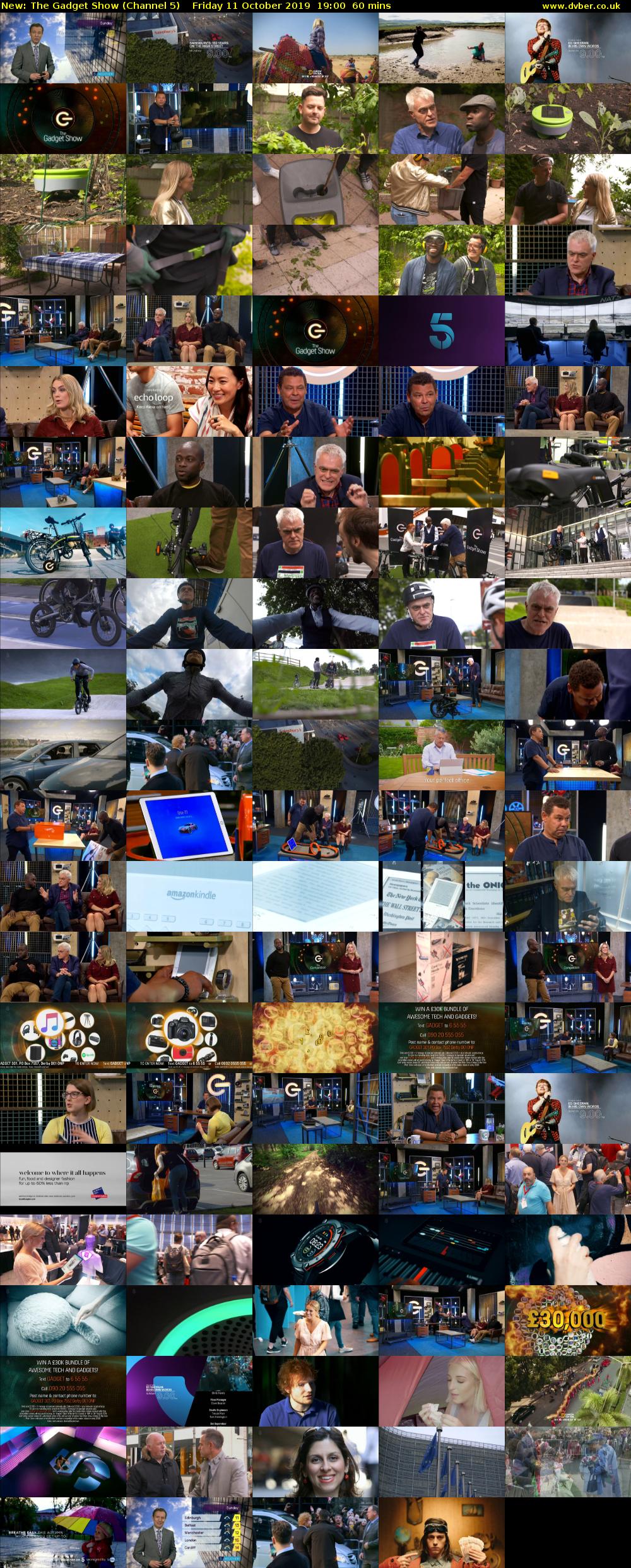 The Gadget Show (Channel 5) Friday 11 October 2019 19:00 - 20:00