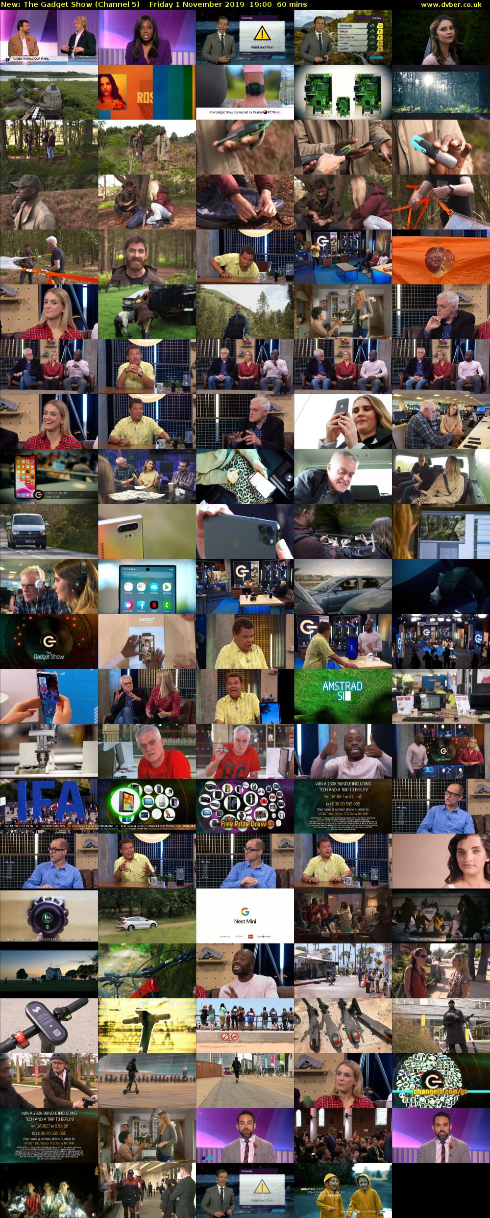The Gadget Show (Channel 5) Friday 1 November 2019 19:00 - 20:00