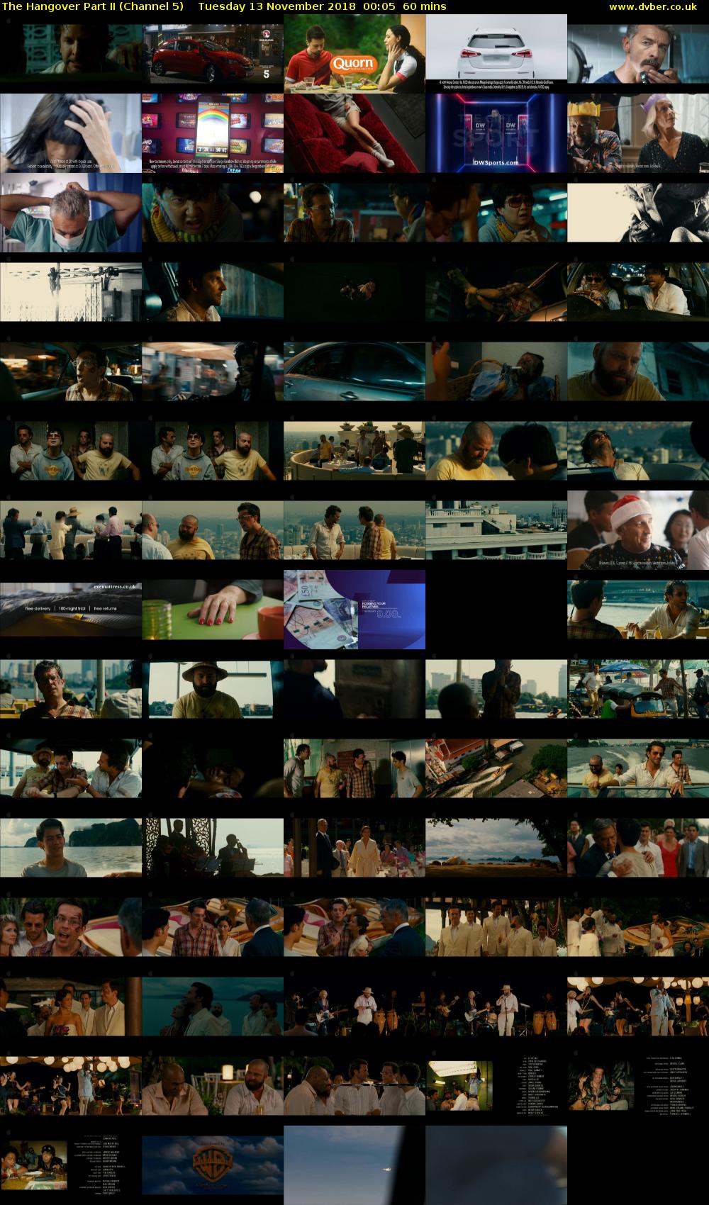 The Hangover Part II (Channel 5) Tuesday 13 November 2018 00:05 - 01:05