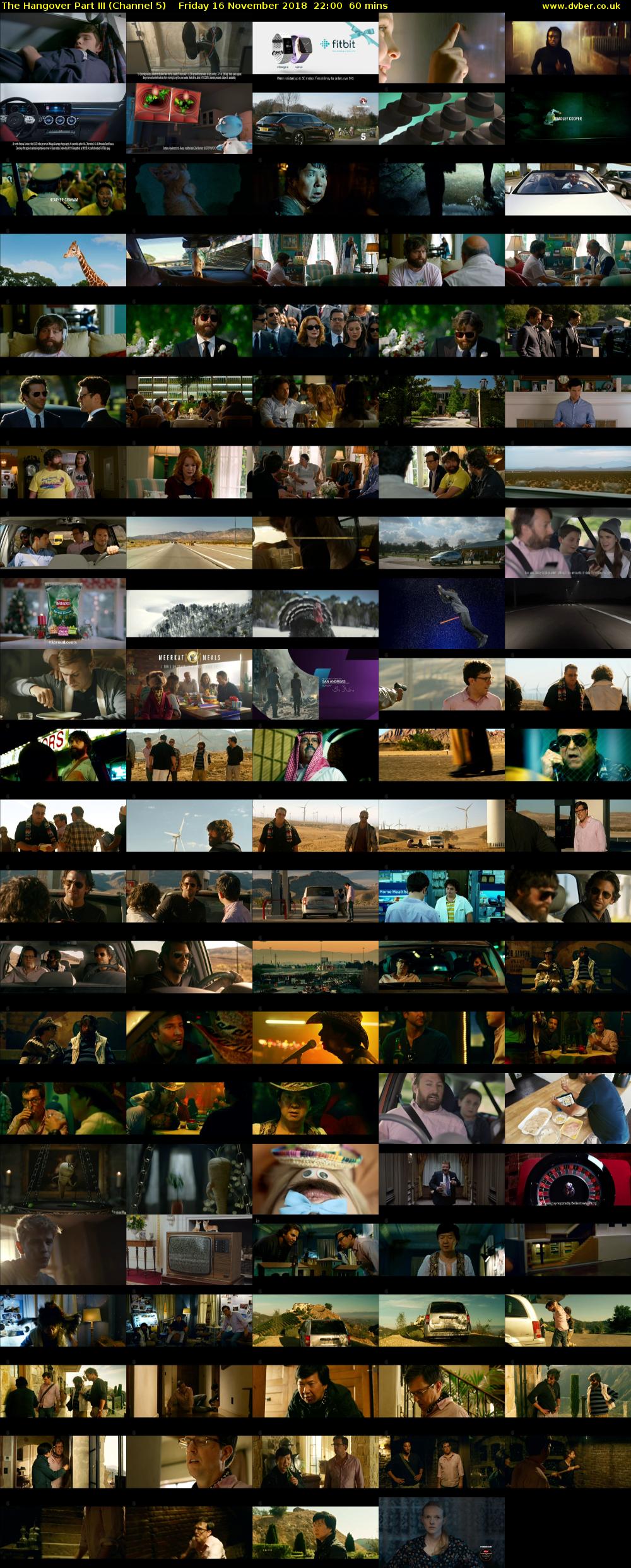 The Hangover Part III (Channel 5) Friday 16 November 2018 22:00 - 23:00