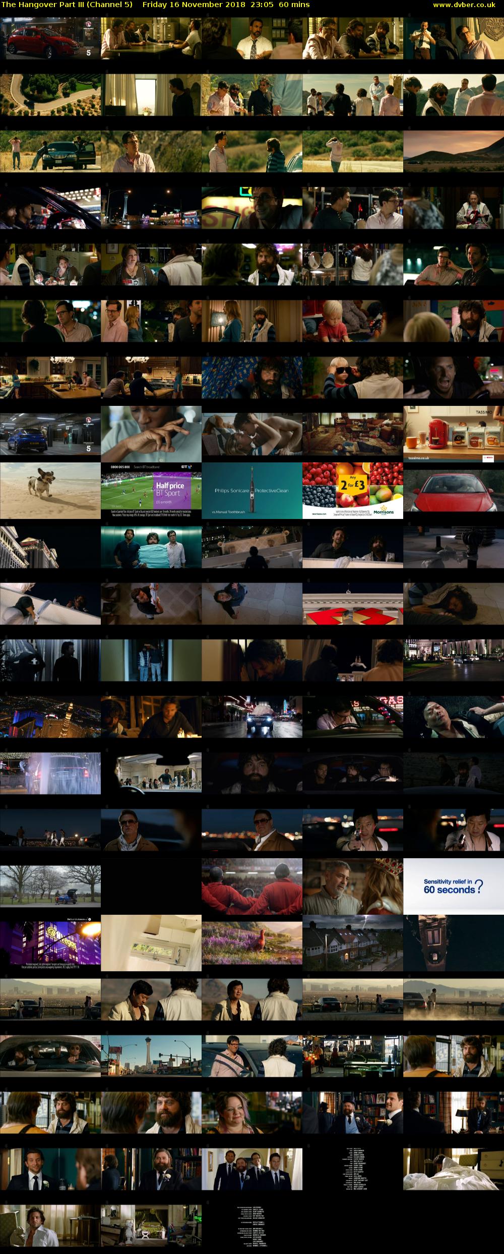 The Hangover Part III (Channel 5) Friday 16 November 2018 23:05 - 00:05