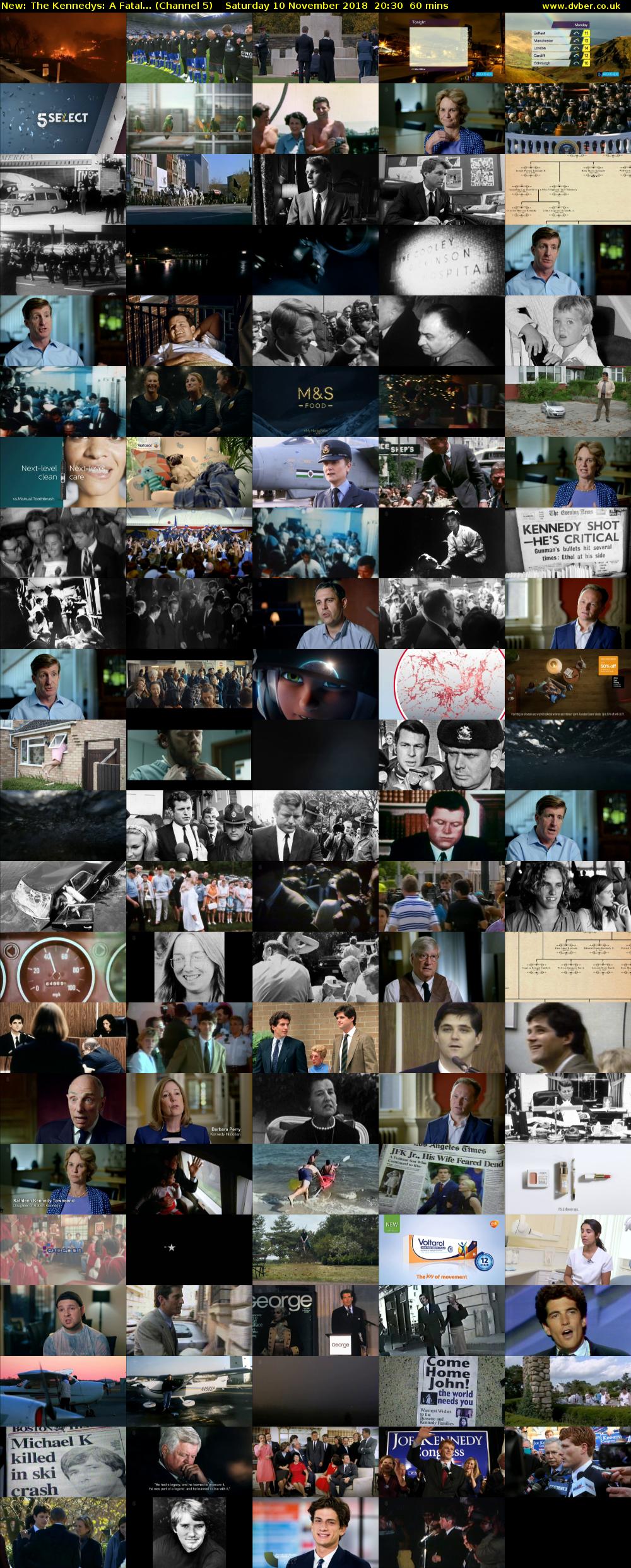 The Kennedys: A Fatal... (Channel 5) Saturday 10 November 2018 20:30 - 21:30