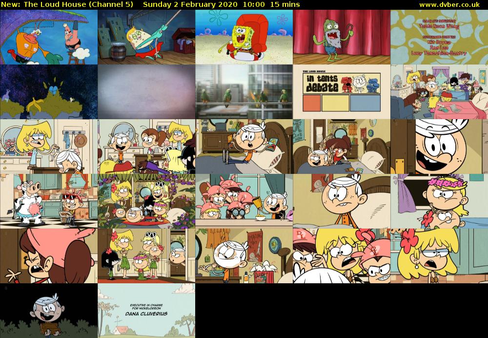 The Loud House (Channel 5) Sunday 2 February 2020 10:00 - 10:15