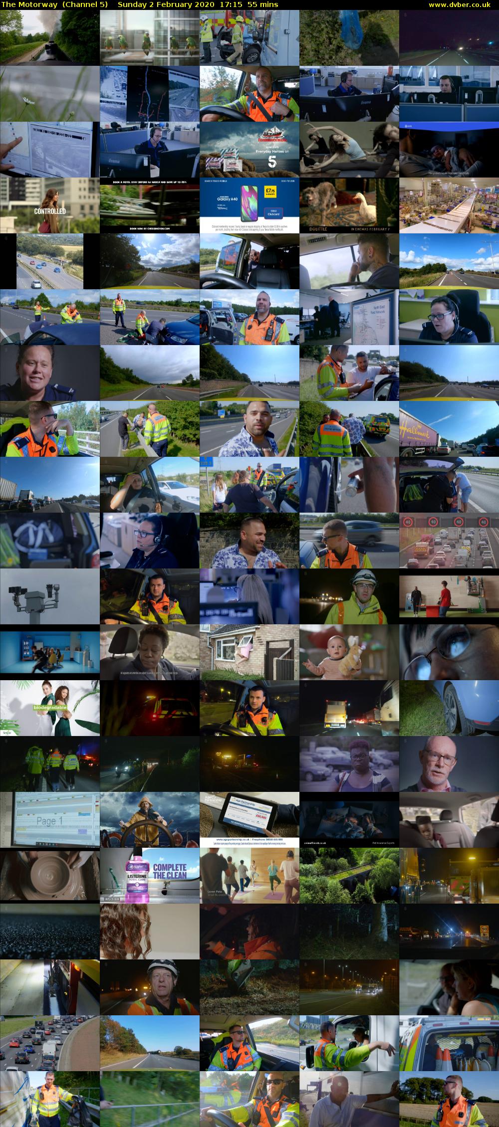 The Motorway  (Channel 5) Sunday 2 February 2020 17:15 - 18:10