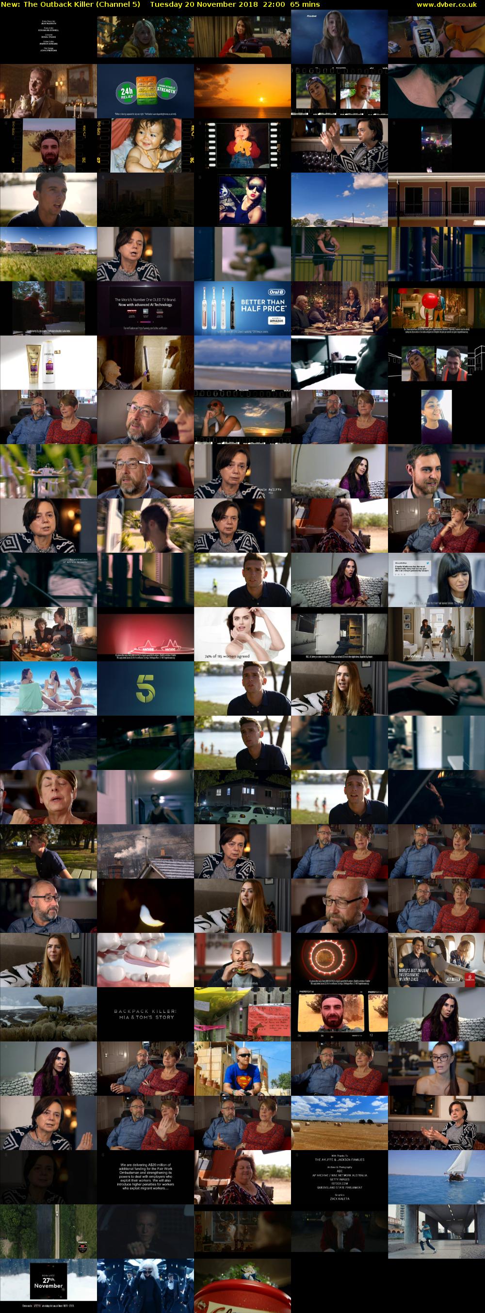 The Outback Killer (Channel 5) Tuesday 20 November 2018 22:00 - 23:05