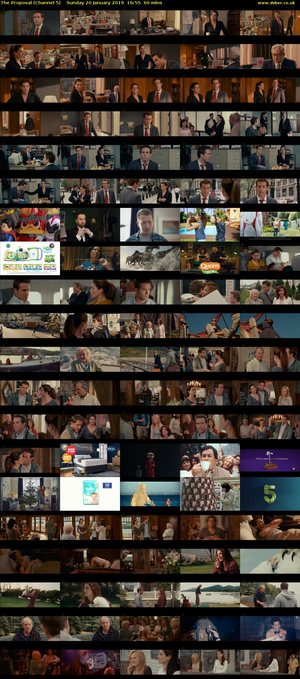 The Proposal (Channel 5) Sunday 20 January 2019 16:55 - 17:55