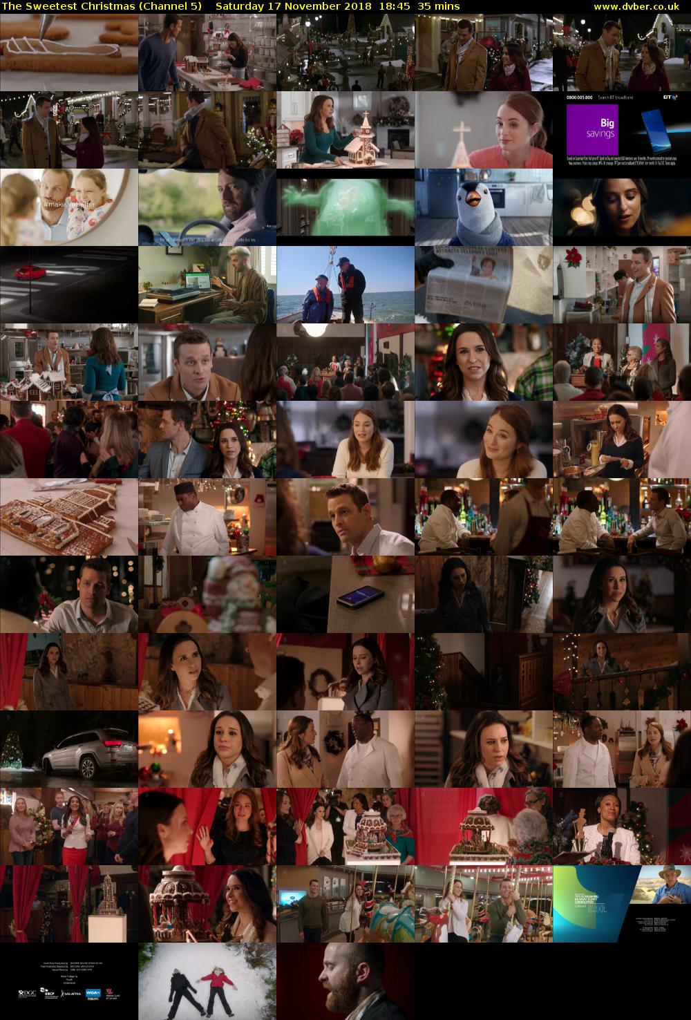 The Sweetest Christmas (Channel 5) Saturday 17 November 2018 18:45 - 19:20