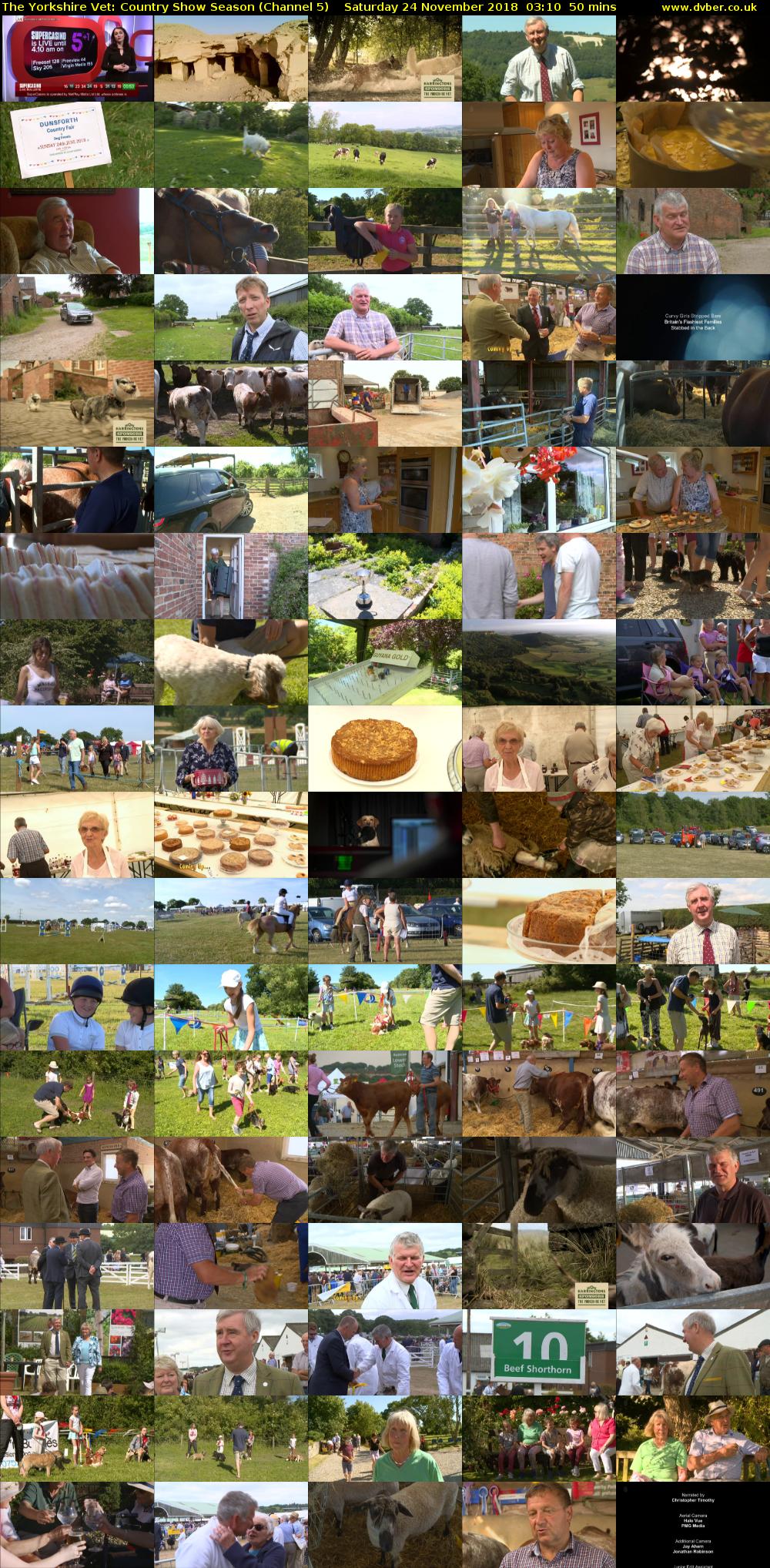 The Yorkshire Vet: Country Show Season (Channel 5) Saturday 24 November 2018 03:10 - 04:00