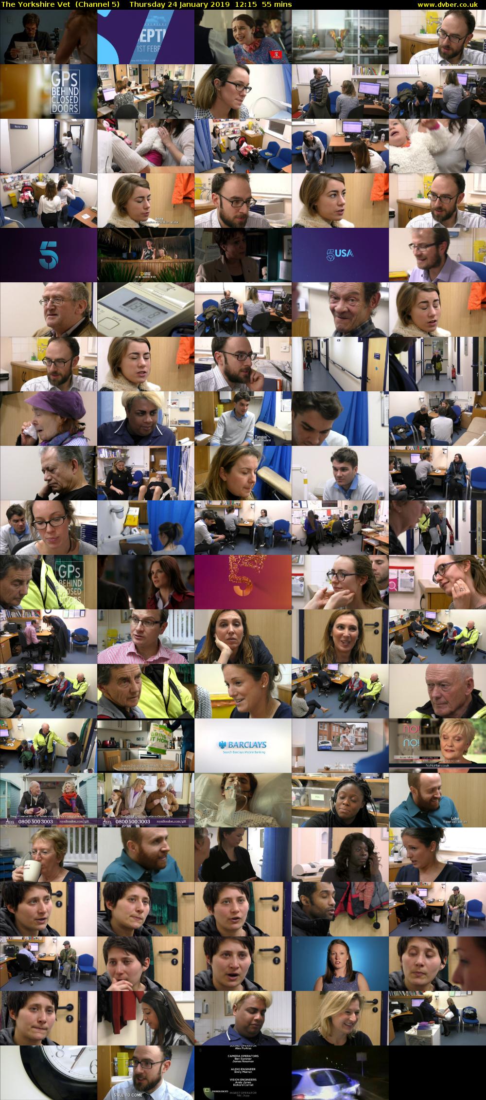 The Yorkshire Vet  (Channel 5) Thursday 24 January 2019 12:15 - 13:10