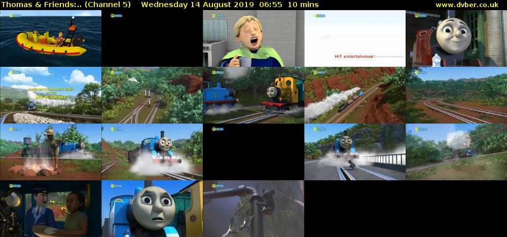 Thomas & Friends:.. (Channel 5) Wednesday 14 August 2019 06:55 - 07:05