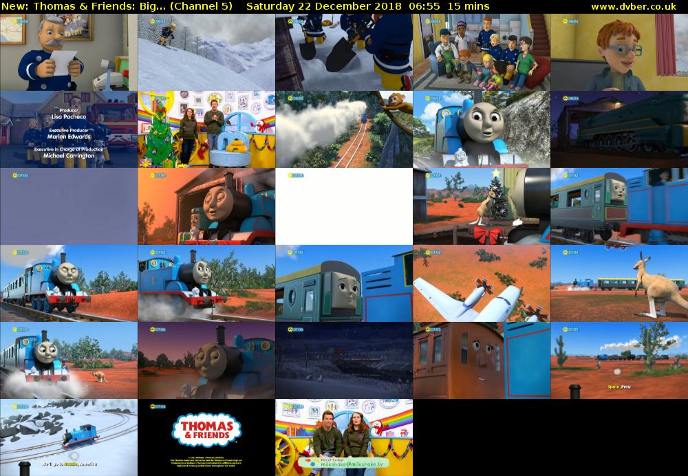 Thomas & Friends: Big... (Channel 5) Saturday 22 December 2018 06:55 - 07:10