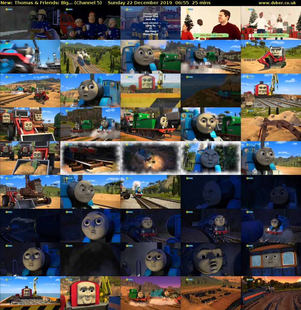 Thomas & Friends: Big... (Channel 5) Sunday 22 December 2019 06:55 - 07:20