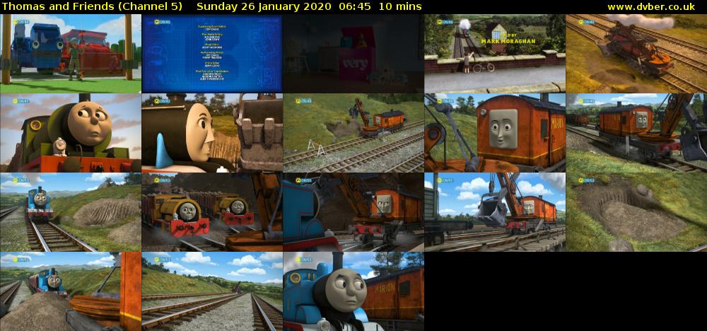 Thomas and Friends (Channel 5) Sunday 26 January 2020 06:45 - 06:55