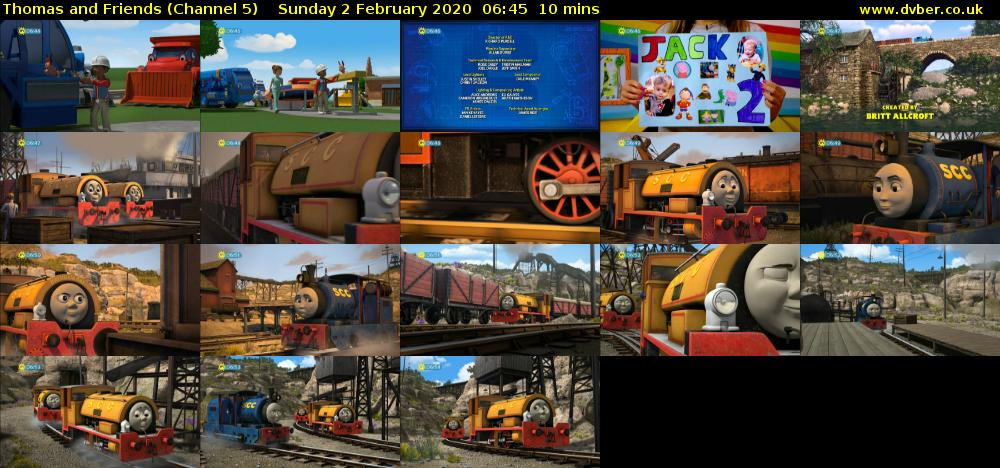 Thomas and Friends (Channel 5) Sunday 2 February 2020 06:45 - 06:55