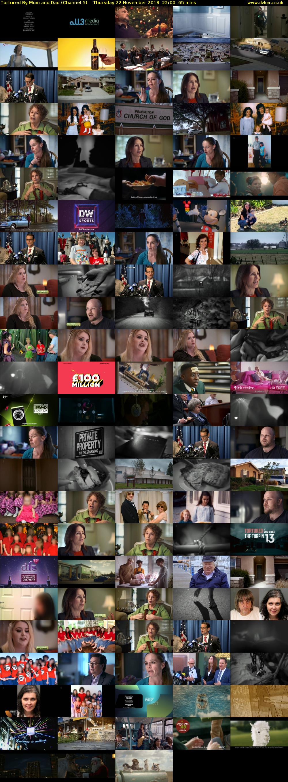 Tortured By Mum and Dad (Channel 5) Thursday 22 November 2018 22:00 - 23:05