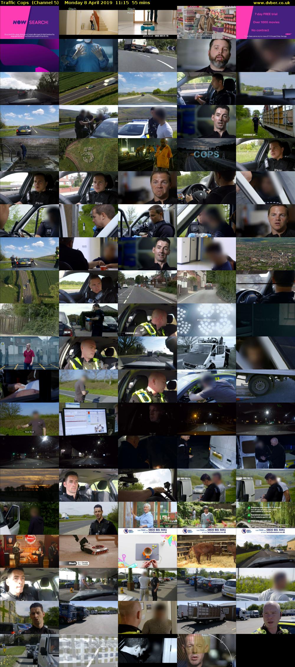 Traffic Cops  (Channel 5) Monday 8 April 2019 11:15 - 12:10