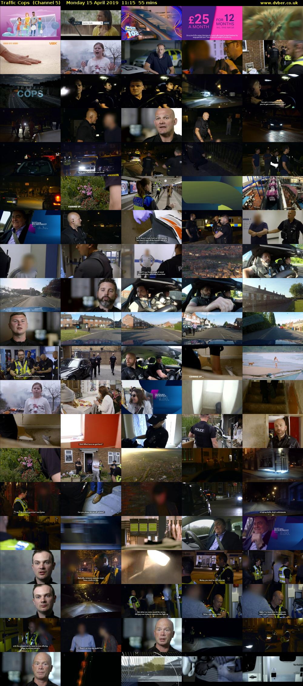 Traffic Cops  (Channel 5) Monday 15 April 2019 11:15 - 12:10