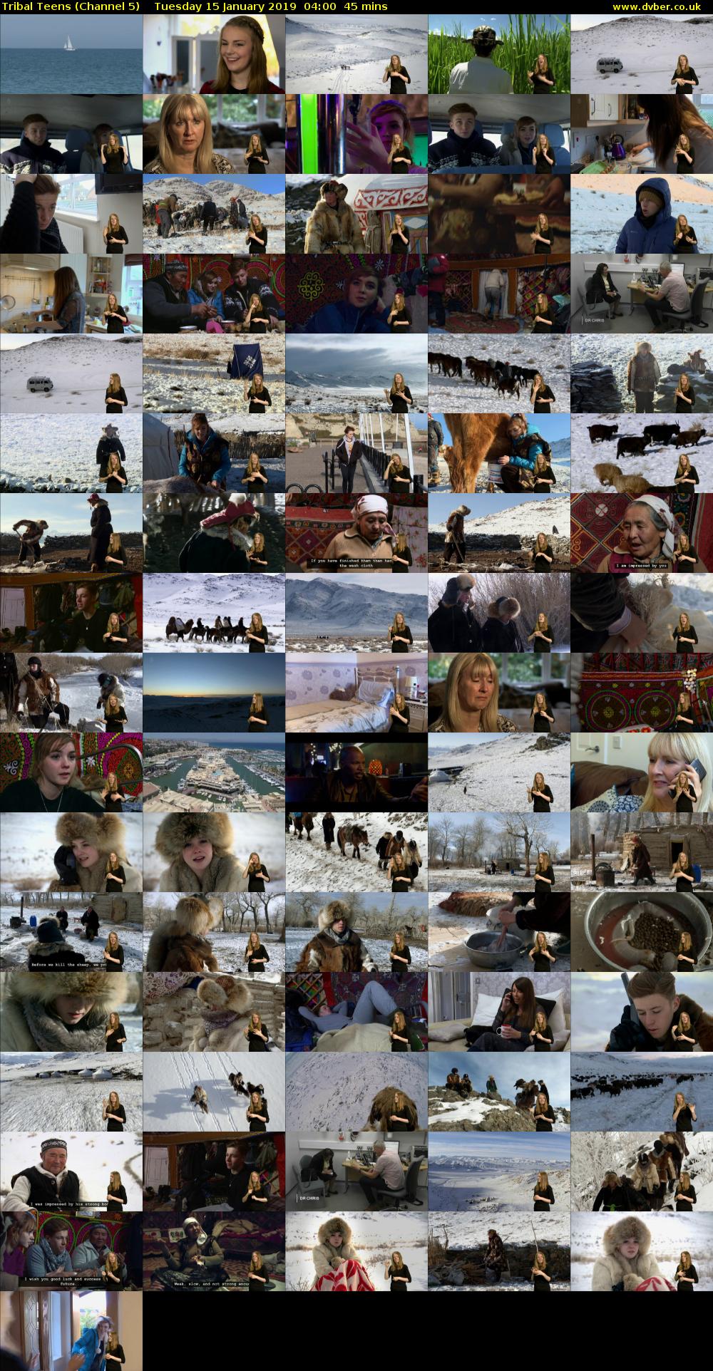 Tribal Teens (Channel 5) Tuesday 15 January 2019 04:00 - 04:45