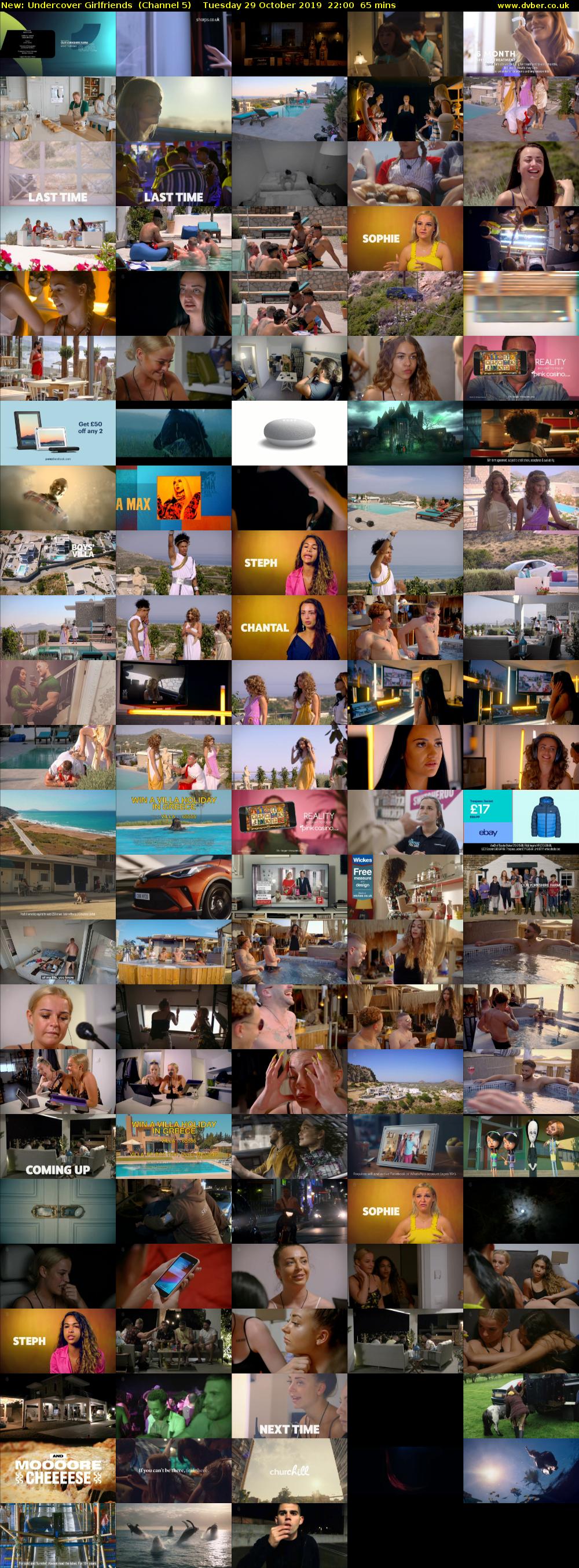 Undercover Girlfriends (Channel 5) Tuesday 29 October 2019 22:00 - 23:05