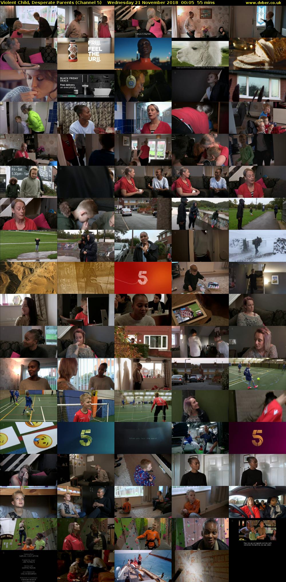 Violent Child, Desperate Parents (Channel 5) Wednesday 21 November 2018 00:05 - 01:00