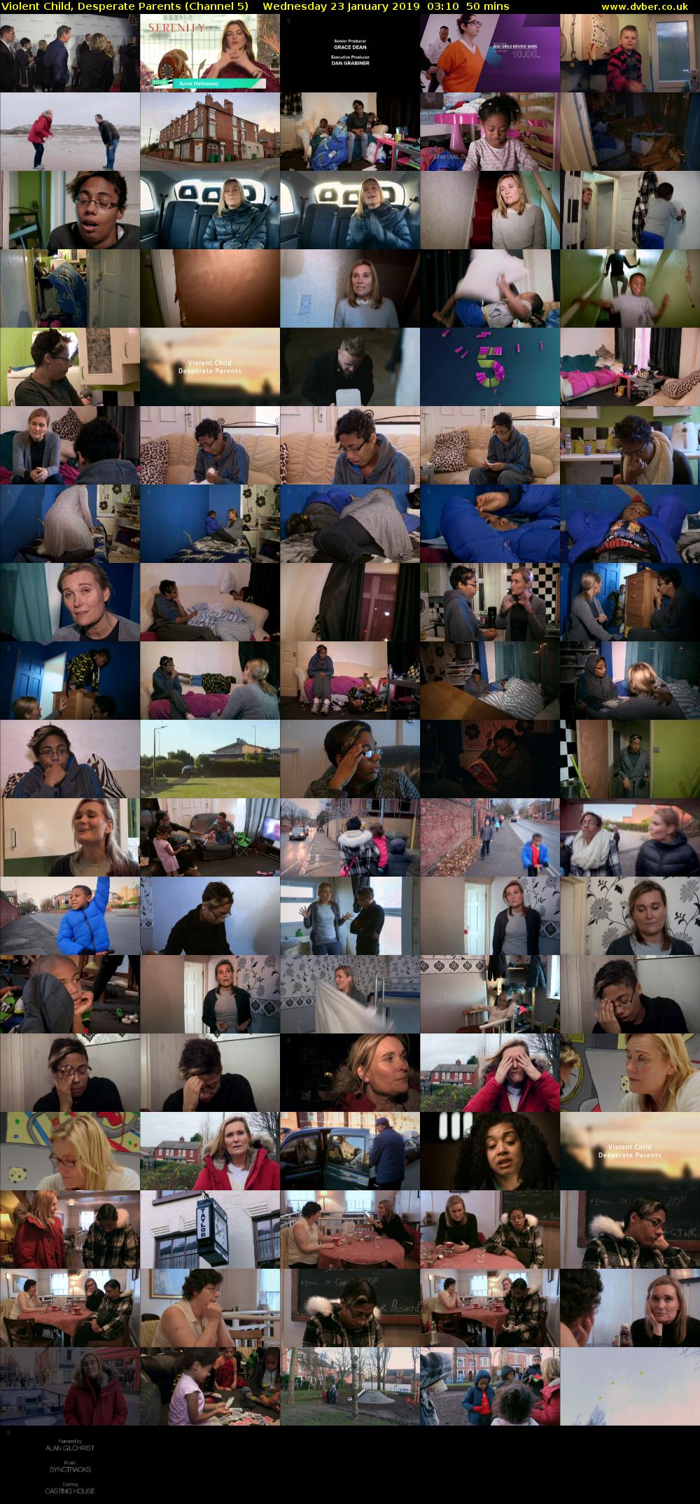 Violent Child, Desperate Parents (Channel 5) Wednesday 23 January 2019 03:10 - 04:00