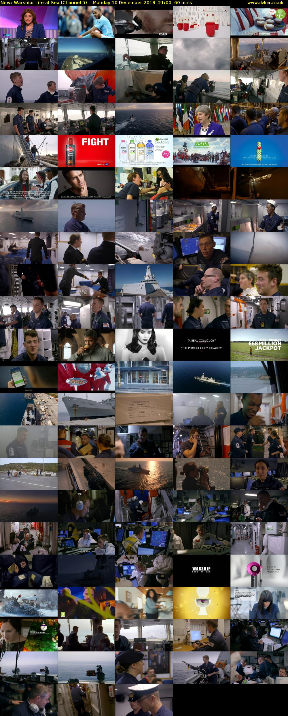 Warship: Life at Sea (Channel 5) Monday 10 December 2018 21:00 - 22:00