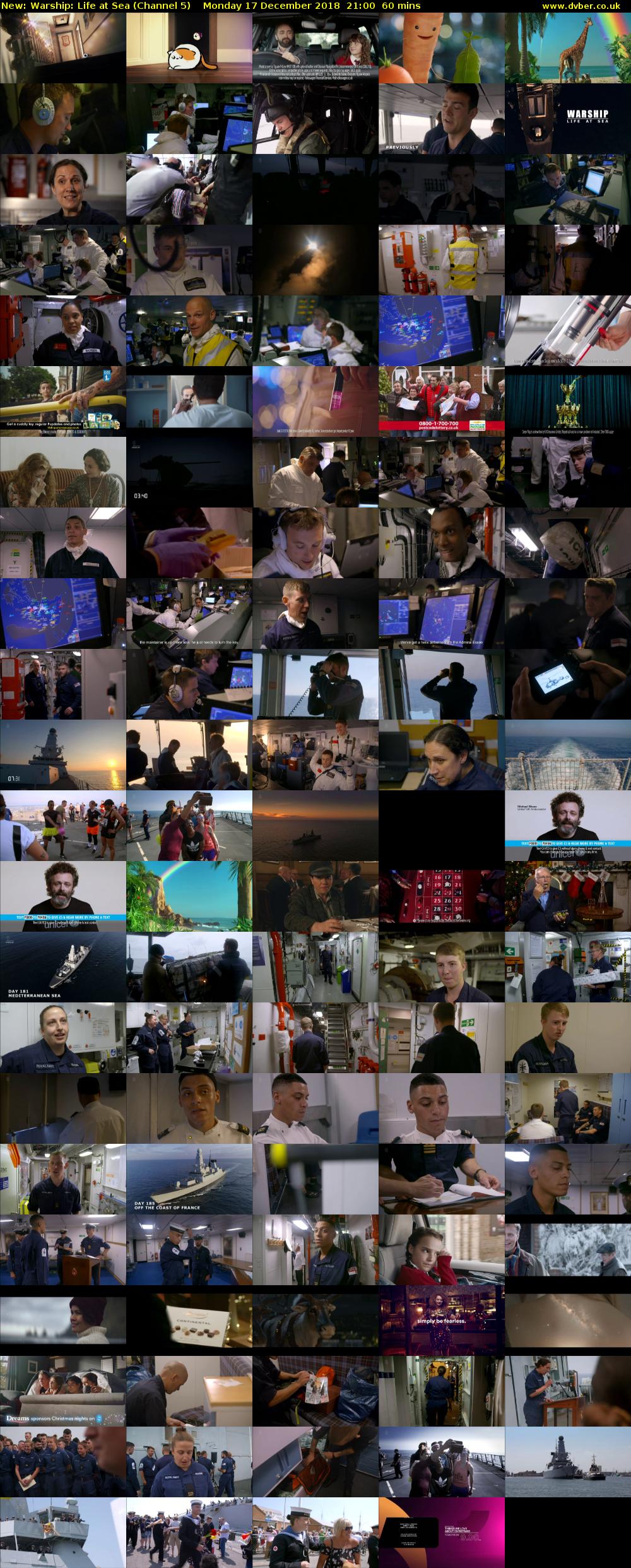 Warship: Life at Sea (Channel 5) Monday 17 December 2018 21:00 - 22:00