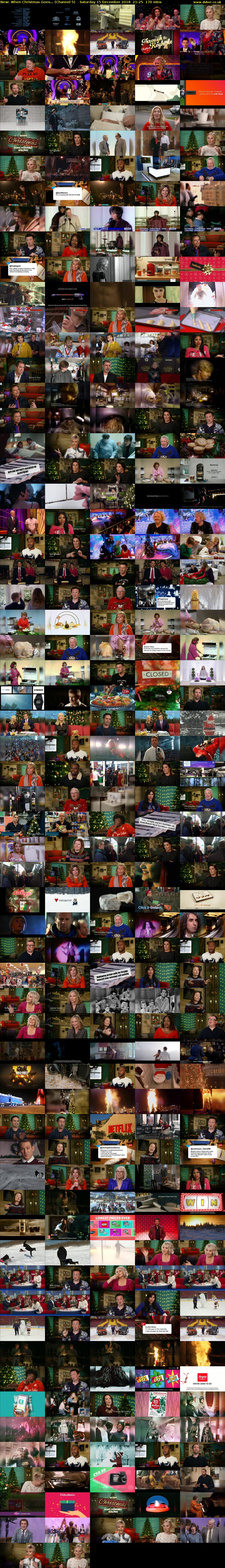 When Christmas Goes... (Channel 5) Saturday 15 December 2018 21:25 - 00:15
