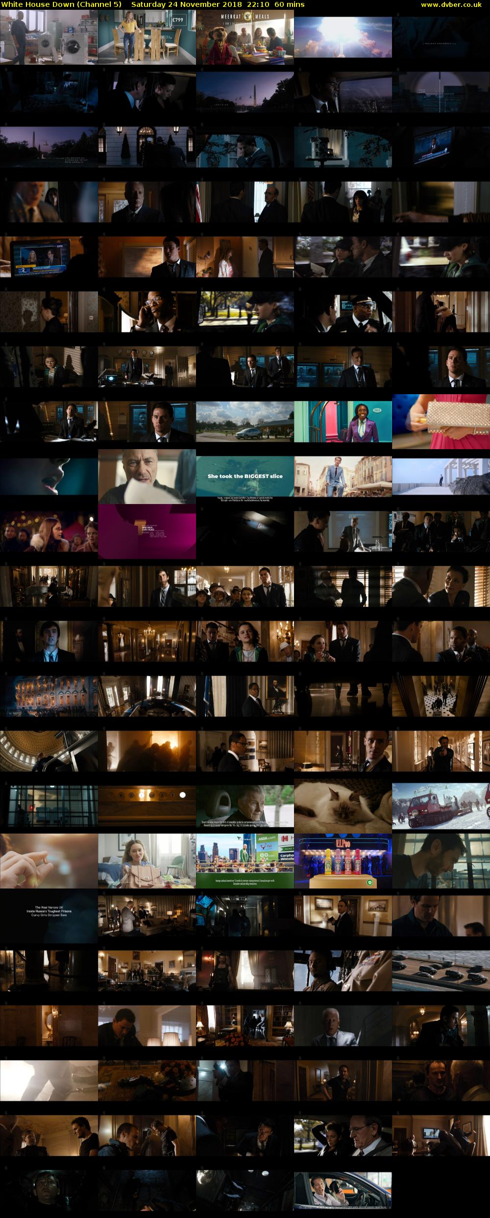 White House Down (Channel 5) Saturday 24 November 2018 22:10 - 23:10