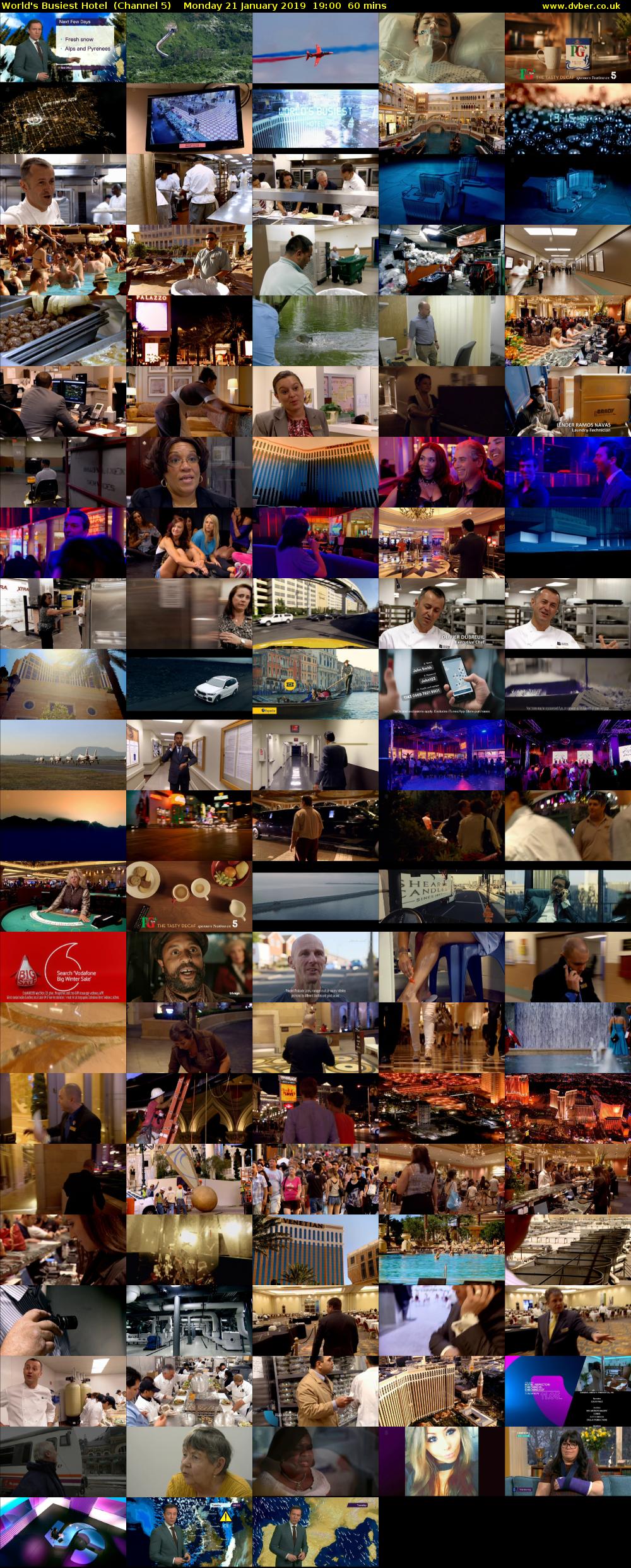 World's Busiest Hotel  (Channel 5) Monday 21 January 2019 19:00 - 20:00