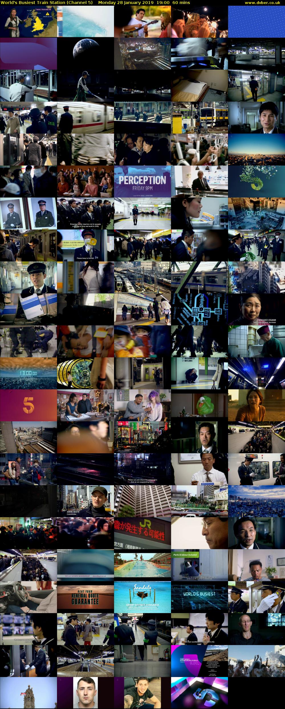 World's Busiest Train Station (Channel 5) Monday 28 January 2019 19:00 - 20:00
