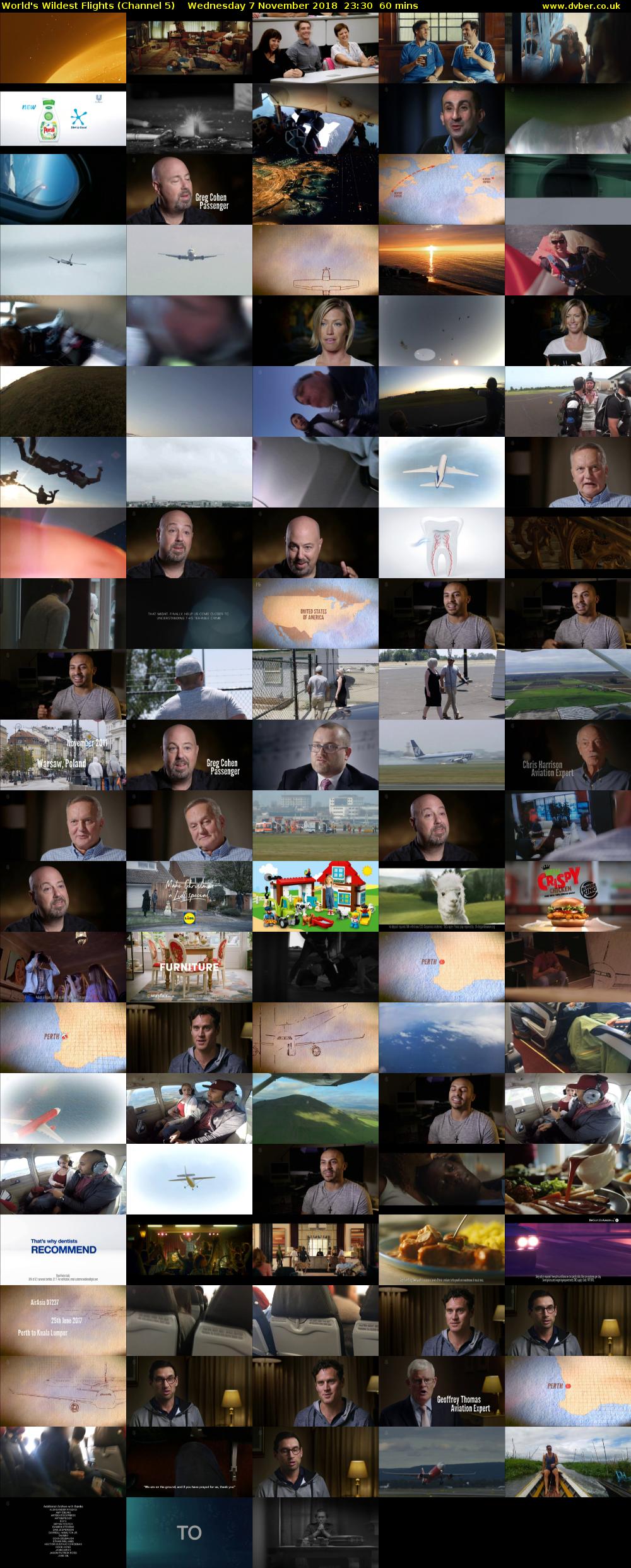 World's Wildest Flights (Channel 5) Wednesday 7 November 2018 23:30 - 00:30