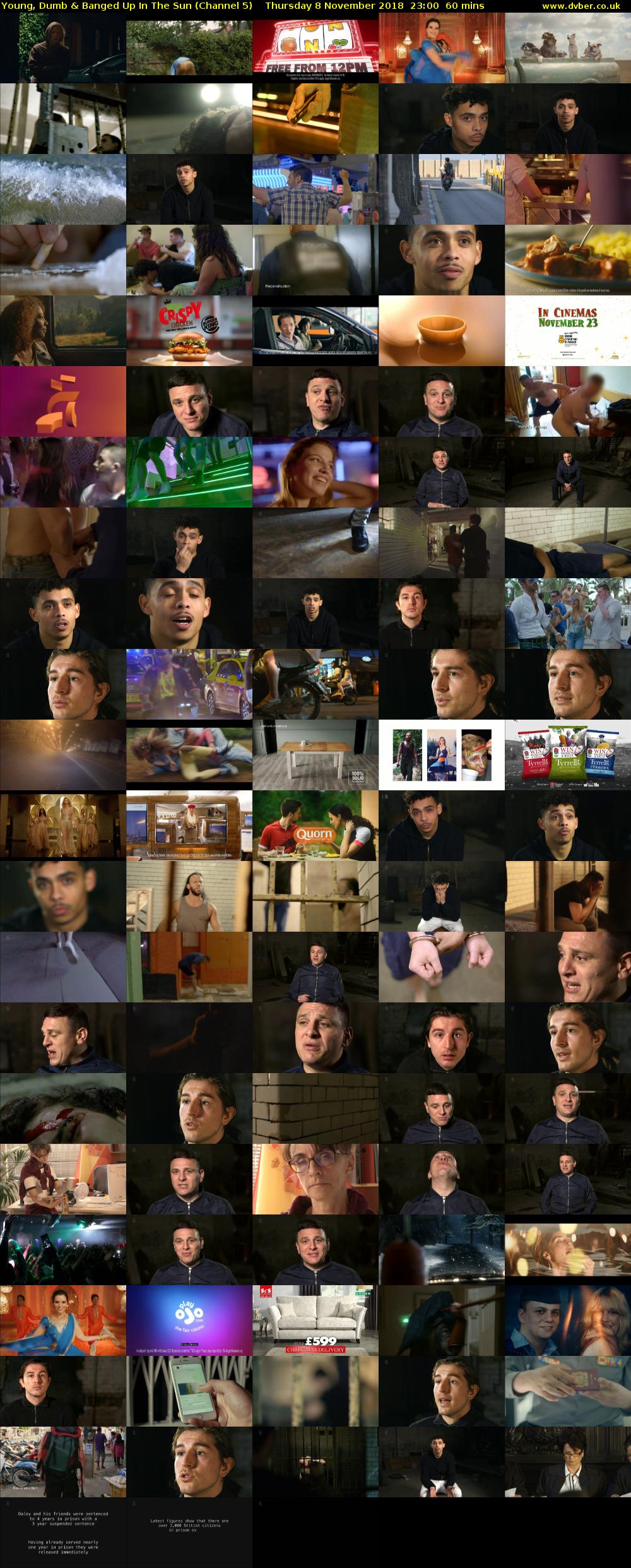 Young, Dumb & Banged Up In The Sun (Channel 5) Thursday 8 November 2018 23:00 - 00:00