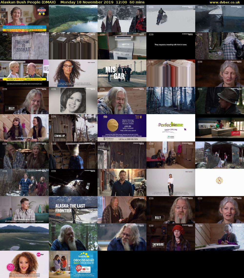 Alaskan Bush People (DMAX) Monday 18 November 2019 12:00 - 13:00