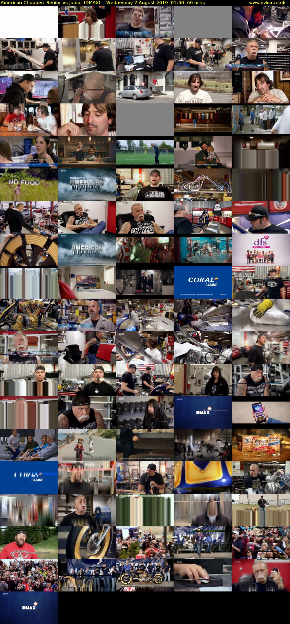 American Chopper: Senior vs Junior (DMAX) Wednesday 7 August 2019 01:00 - 02:00