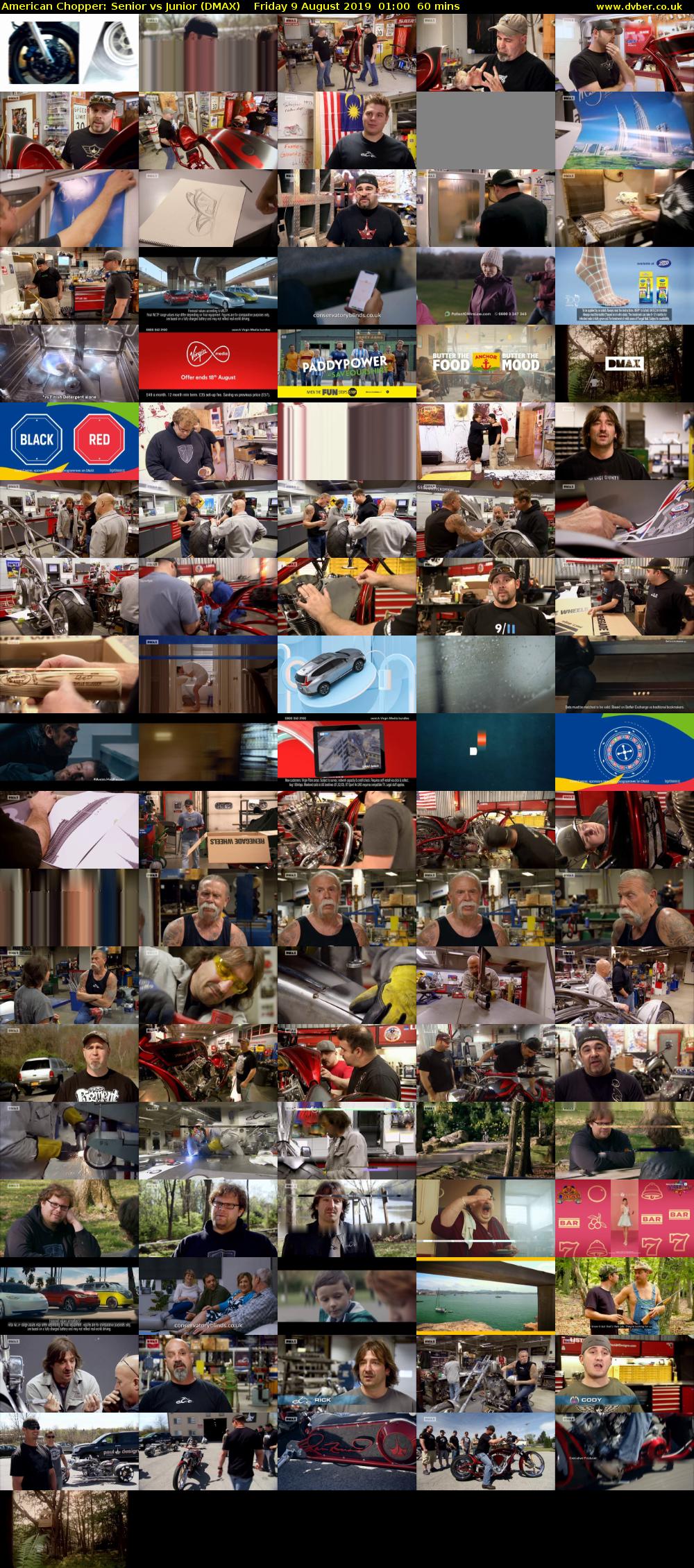 American Chopper: Senior vs Junior (DMAX) Friday 9 August 2019 01:00 - 02:00