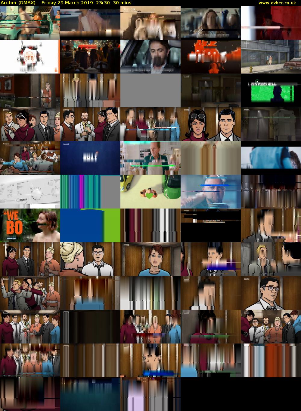 Archer (DMAX) Friday 29 March 2019 23:30 - 00:00