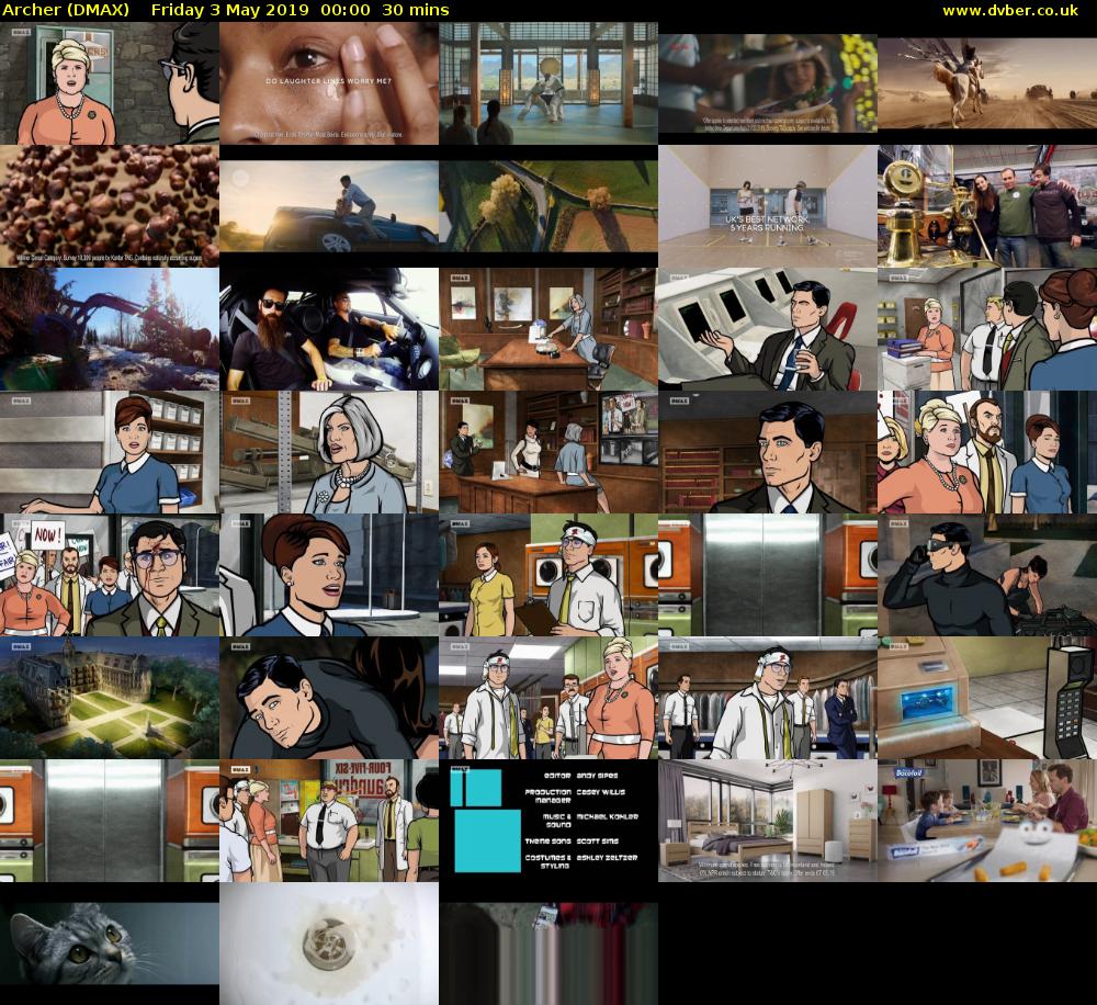 Archer (DMAX) Friday 3 May 2019 00:00 - 00:30