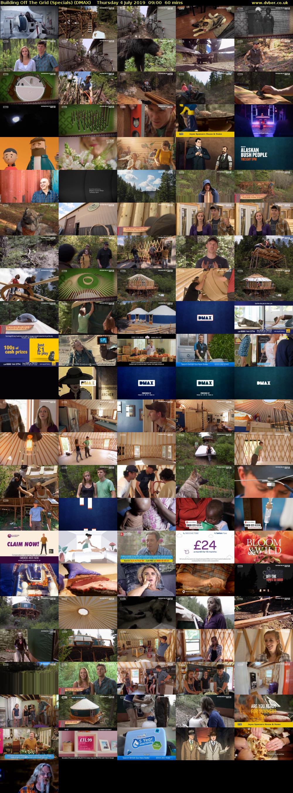 Building Off The Grid (Specials) (DMAX) Thursday 4 July 2019 09:00 - 10:00