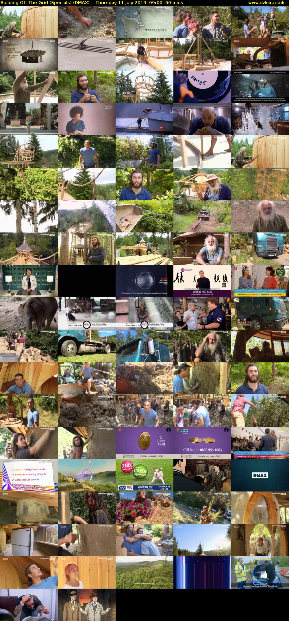 Building Off The Grid (Specials) (DMAX) Thursday 11 July 2019 09:00 - 10:00