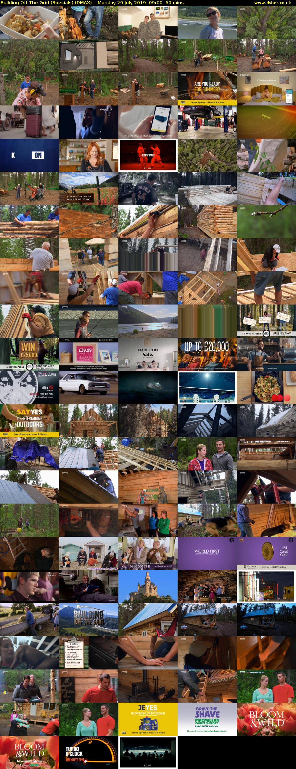 Building Off The Grid (Specials) (DMAX) Monday 29 July 2019 09:00 - 10:00