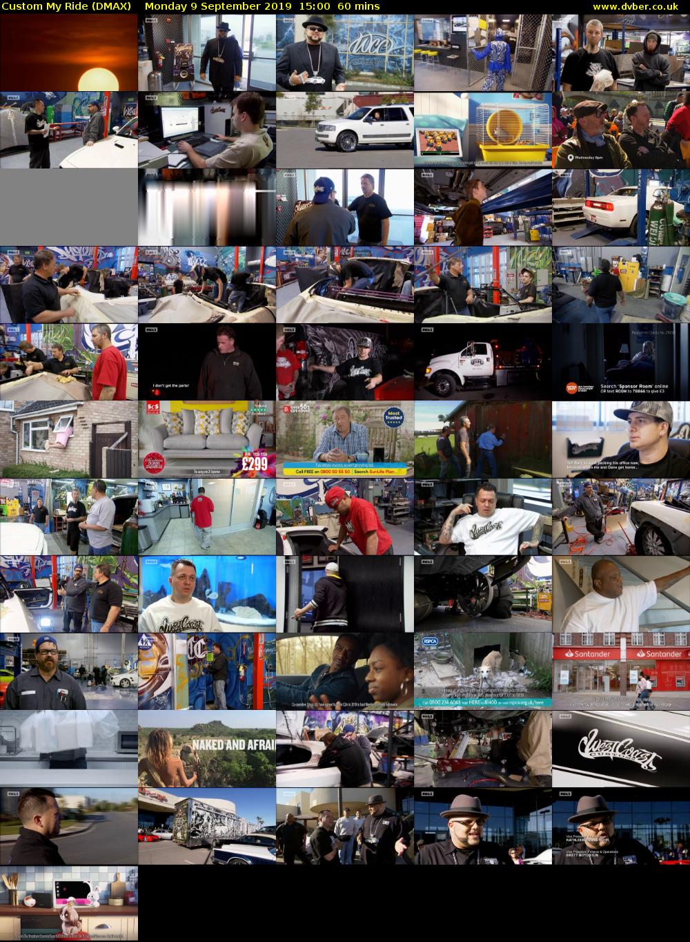 Custom My Ride (DMAX) Monday 9 September 2019 15:00 - 16:00