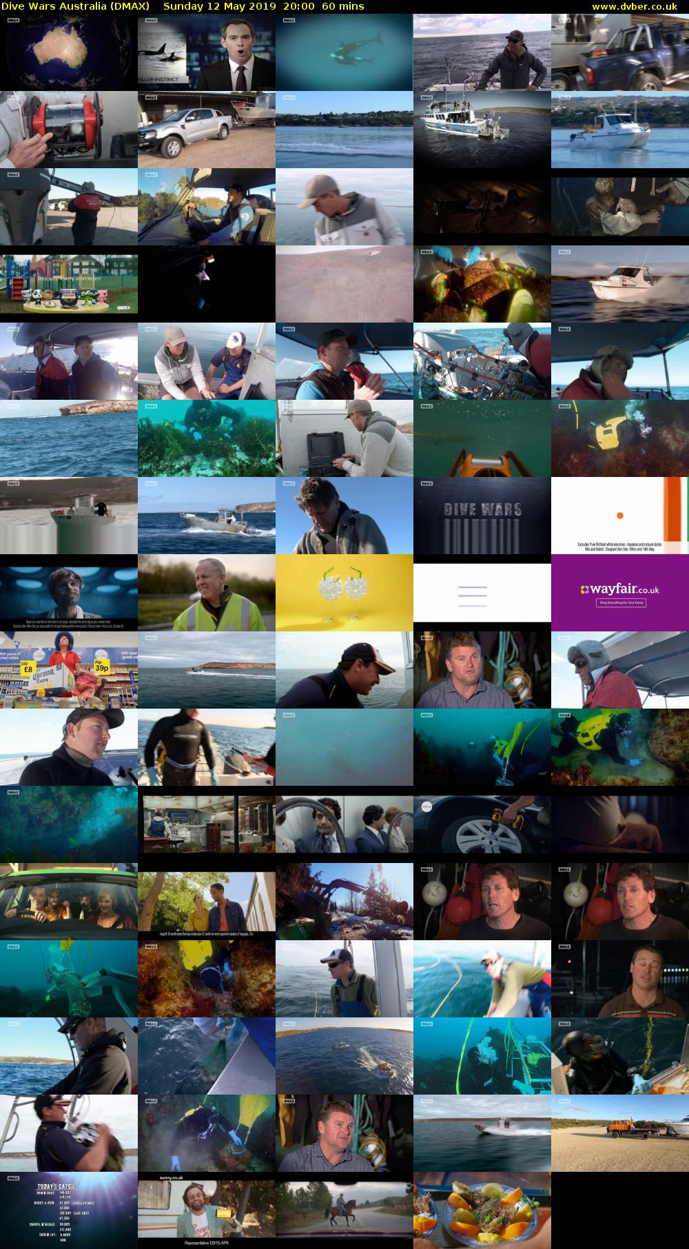 Dive Wars Australia (DMAX) Sunday 12 May 2019 20:00 - 21:00