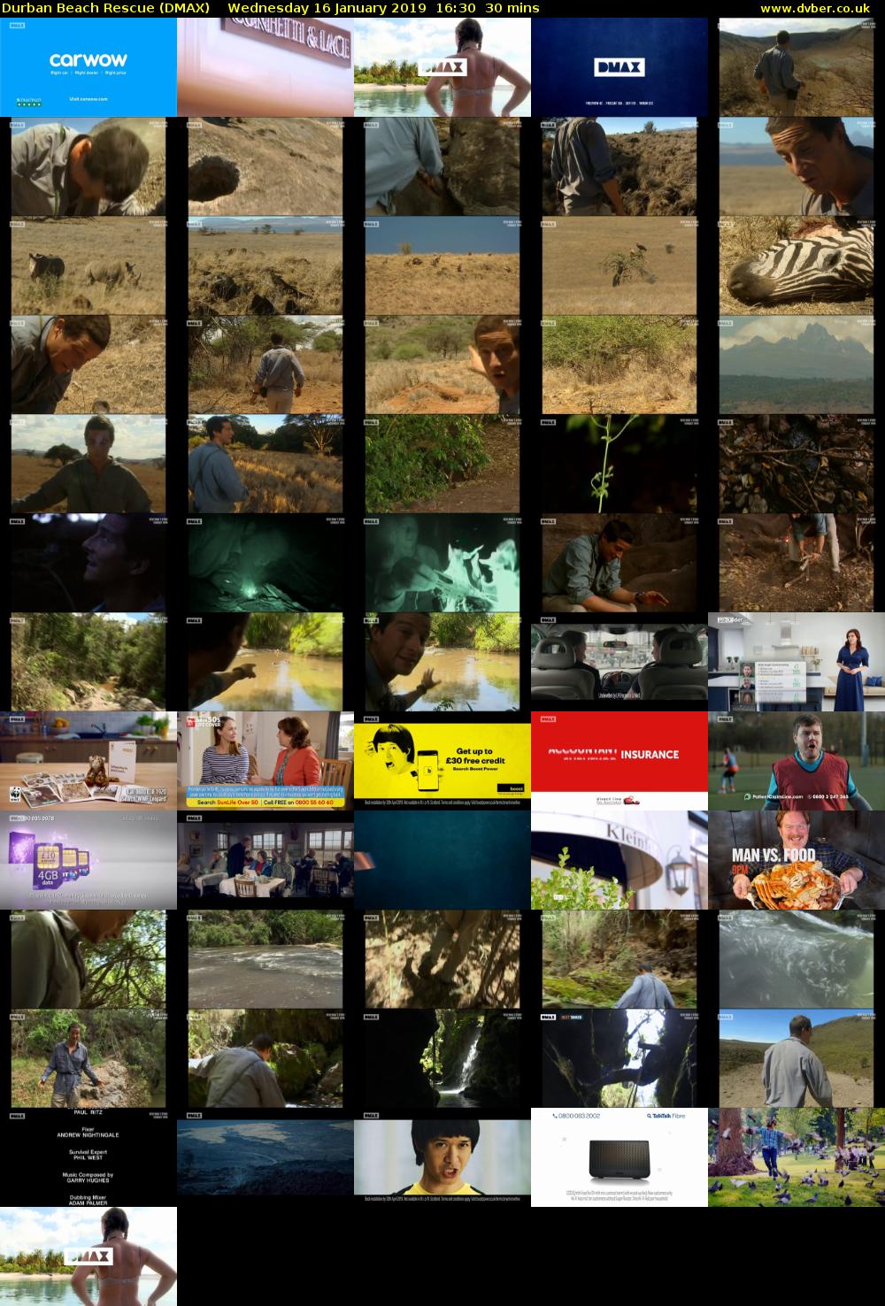 Durban Beach Rescue (DMAX) Wednesday 16 January 2019 16:30 - 17:00