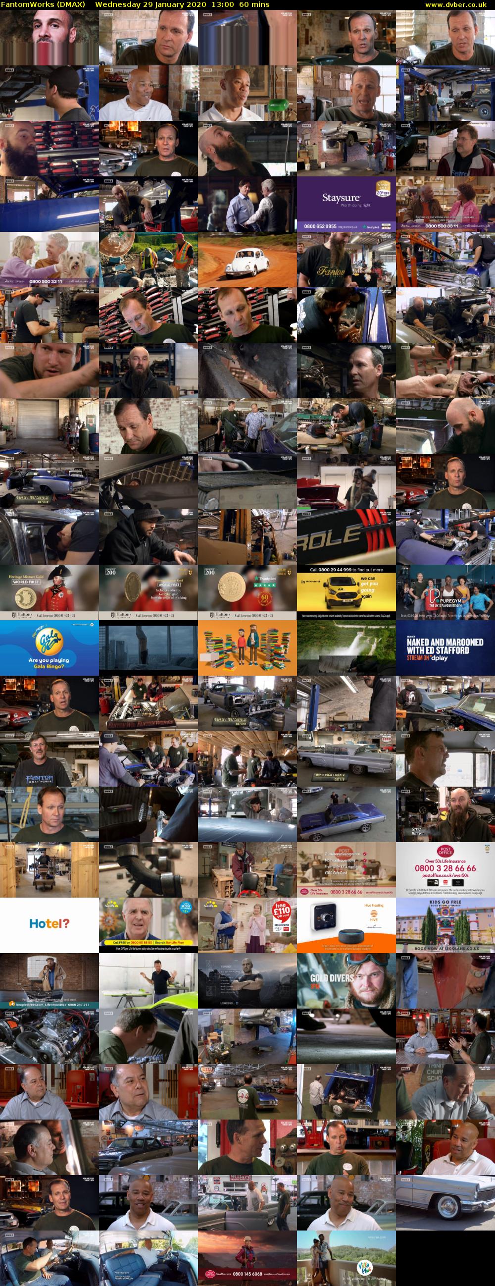 FantomWorks (DMAX) Wednesday 29 January 2020 13:00 - 14:00