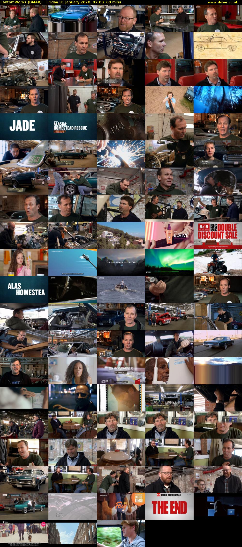 FantomWorks (DMAX) Friday 31 January 2020 07:00 - 08:00