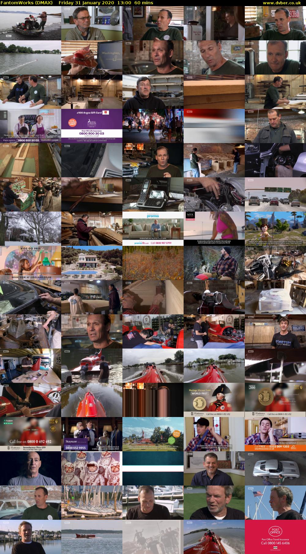 FantomWorks (DMAX) Friday 31 January 2020 13:00 - 14:00