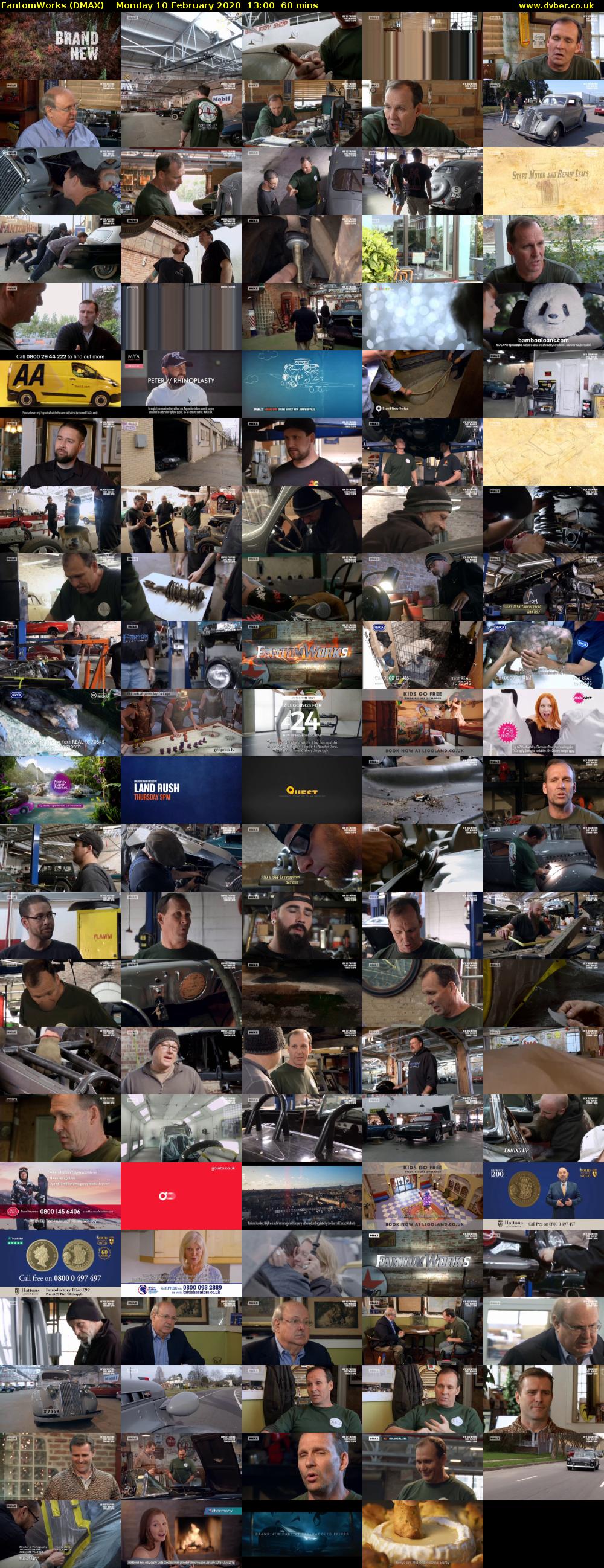 FantomWorks (DMAX) Monday 10 February 2020 13:00 - 14:00