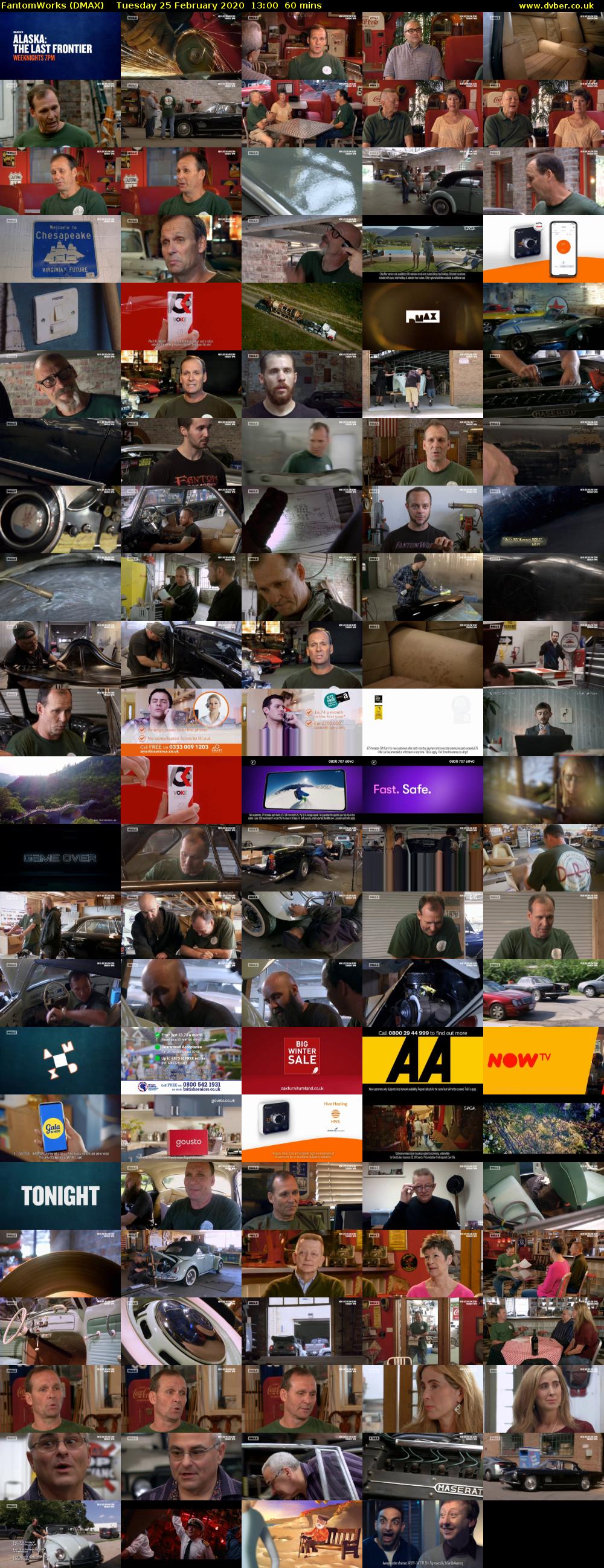 FantomWorks (DMAX) Tuesday 25 February 2020 13:00 - 14:00